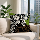 Shiel Leopard Reversible Indoor/Outdoor Square Pillow