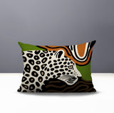 Shiel Leopard Reversible Indoor/Outdoor Rectangle Pillow