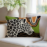 Shiel Leopard Reversible Indoor/Outdoor Rectangle Pillow
