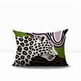 Shiel Leopard Reversible Indoor/Outdoor Rectangle Pillow