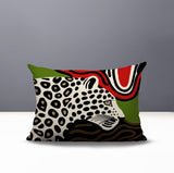 Shiel Leopard Reversible Indoor/Outdoor Rectangle Pillow