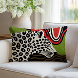 Shiel Leopard Reversible Indoor/Outdoor Rectangle Pillow