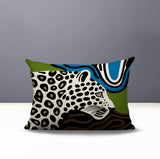 Shiel Leopard Reversible Indoor/Outdoor Rectangle Pillow