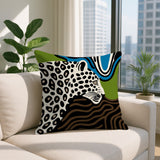 Shiel Leopard Reversible Indoor/Outdoor Square Pillow