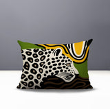 Shiel Leopard Reversible Indoor/Outdoor Rectangle Pillow