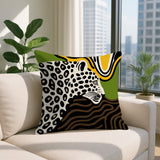 Shiel Leopard Reversible Indoor/Outdoor Square Pillow