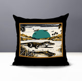 Shimo Alligator Reversible Indoor/Outdoor Square Pillow
