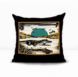 Shimo Alligator Reversible Indoor/Outdoor Square Pillow