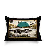 Shimo Alligator Reversible Indoor/Outdoor Rectangular Pillow