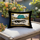 Shimo Alligator Reversible Indoor/Outdoor Rectangular Pillow