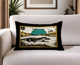 Shimo Alligator Reversible Indoor/Outdoor Rectangular Pillow