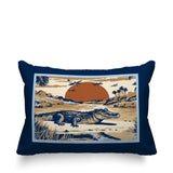 Shimo Alligator Reversible Indoor/Outdoor Rectangular Pillow