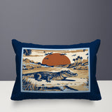 Shimo Alligator Reversible Indoor/Outdoor Rectangular Pillow