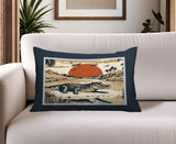 Shimo Alligator Reversible Indoor/Outdoor Rectangular Pillow