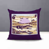 Shimo Alligator Reversible Indoor/Outdoor Square Pillow