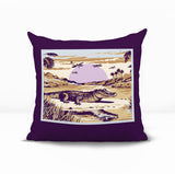 Shimo Alligator Reversible Indoor/Outdoor Square Pillow