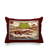Shimo Alligator Reversible Indoor/Outdoor Rectangular Pillow