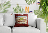 Shimo Alligator Reversible Indoor/Outdoor Square Pillow