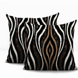 Shira Zebra Print Indoor/Outdoor Reversible Square Pillow