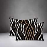 Shira Zebra Print Indoor/Outdoor Reversible Rectangular Pillow