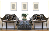 Shira Zebra Print Indoor/Outdoor Reversible Rectangular Pillow
