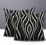 Shira Zebra Print Indoor/Outdoor Reversible Square Pillow