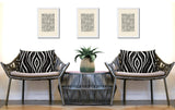 Shira Zebra Print Indoor/Outdoor Reversible Rectangular Pillow