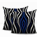 Shira Zebra Print Indoor/Outdoor Reversible Square Pillow