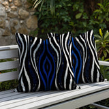 Shira Zebra Print Indoor/Outdoor Reversible Square Pillow