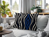 Shira Zebra Print Indoor/Outdoor Reversible Square Pillow