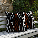 Shira Zebra Print Indoor/Outdoor Reversible Square Pillow