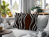 Shira Zebra Print Indoor/Outdoor Reversible Square Pillow
