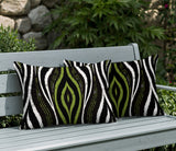 Shira Zebra Print Indoor/Outdoor Reversible Rectangular Pillow