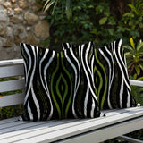 Shira Zebra Print Indoor/Outdoor Reversible Square Pillow