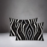 Shira Zebra Print Indoor/Outdoor Reversible Rectangular Pillow