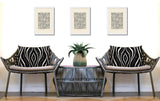 Shira Zebra Print Indoor/Outdoor Reversible Rectangular Pillow
