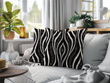 Shira Zebra Print Indoor/Outdoor Reversible Square Pillow