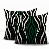 Shira Zebra Print Indoor/Outdoor Reversible Square Pillow