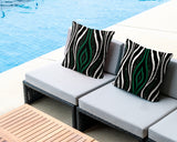 Shira Zebra Print Indoor/Outdoor Reversible Square Pillow
