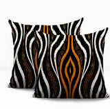Shira Zebra Print Indoor/Outdoor Reversible Square Pillow