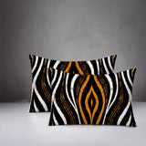 Shira Zebra Print Indoor/Outdoor Reversible Rectangular Pillow