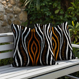 Shira Zebra Print Indoor/Outdoor Reversible Square Pillow