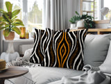Shira Zebra Print Indoor/Outdoor Reversible Square Pillow