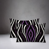 Shira Zebra Print Indoor/Outdoor Reversible Rectangular Pillow