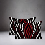 Shira Zebra Print Indoor/Outdoor Reversible Rectangular Pillow