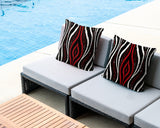 Shira Zebra Print Indoor/Outdoor Reversible Square Pillow