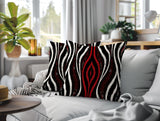 Shira Zebra Print Indoor/Outdoor Reversible Square Pillow