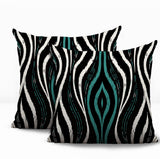 Shira Zebra Print Indoor/Outdoor Reversible Square Pillow