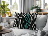 Shira Zebra Print Indoor/Outdoor Reversible Square Pillow