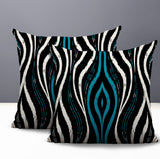 Shira Zebra Print Indoor/Outdoor Reversible Square Pillow